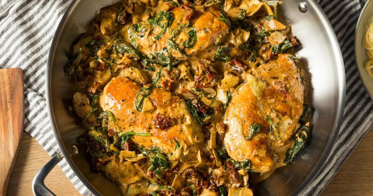 Creamy Spinach and Mushroom Chicken